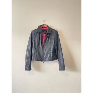 Rampage women’s PU style front zip y2k jacket‎ size large